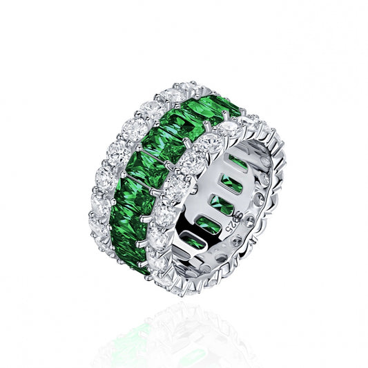 Inel Tennis Emerald